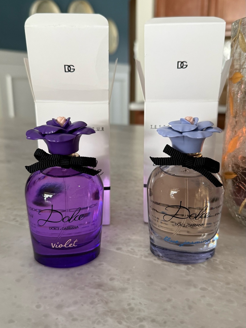 New with box 2 Dolce & Gabbana Dolce women’s Violet and Blue Jasmine